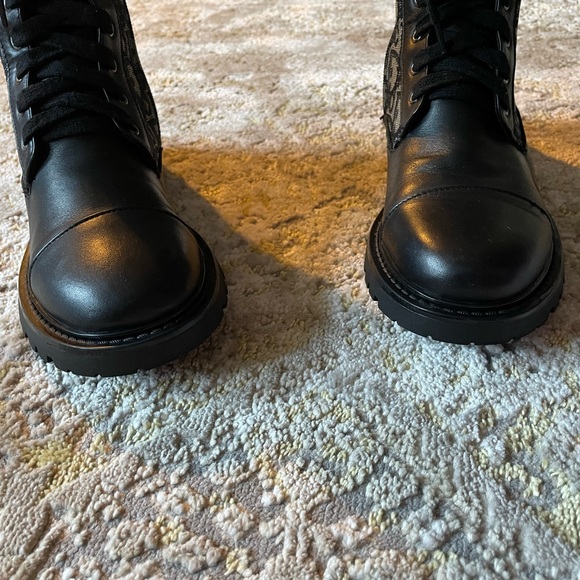 Dior Jacquard oblique combat boots size 8 - Picture 4 of 10
